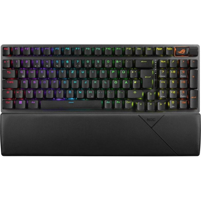 ASUS ROG Strix Scope II 96 Wireless Gaming Keyboard USB + RF Wireless + Bluetooth QWERTZ German Black