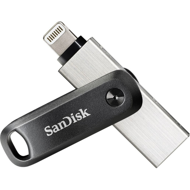 Sandisk Pendrive sandisk ixpand go sdix60n-256g-gn6ne (256gb; lightning, usb 3.0; kolor srebrny)