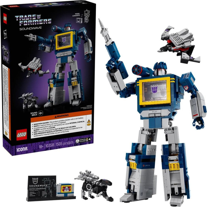 Lego 10358 icons - transformers: soundwave
