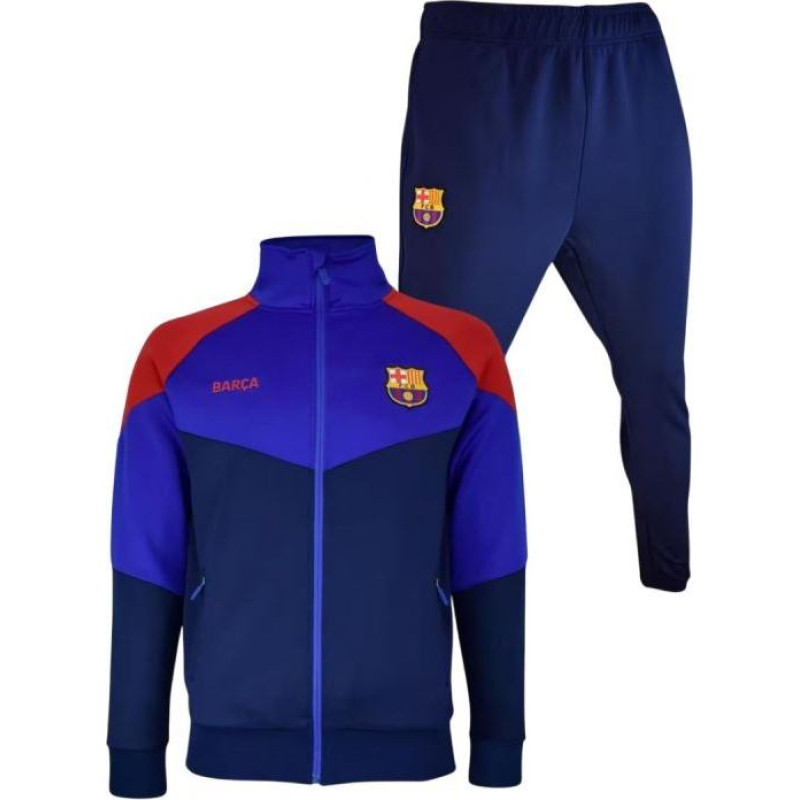 Fc Barcelona Tracksuit Barca Triangle Jr 5002CHTRP (140)