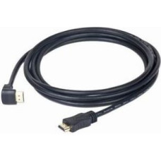 Gembird Kabel hdmi-hdmi v2.0 3d tv high speed ethernet 3m kątowy 90'' (pozłacane końcówki)