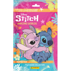 Panini Disney Stitch Photocards: Starter Pack (1 Binder, 3 Packs of 5 Photocards plus 2 Limited Edition Cards)