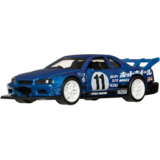 Mattel Hot Wheels: Pull-Back Speeders - 1999 Nissan Skyline GT-R (R34) (1:43) (JCM01)