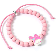 The Carat Shop Ltd Carat Shop Hello Kitty - Pink Beaded Bracelet with My Melody Charm (HKBB0002)
