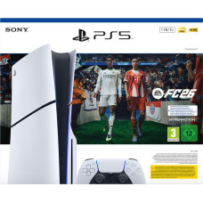 Sony playstation 5 + ea sports fc 26 bundle 1 tb wi-fi czarny, biały