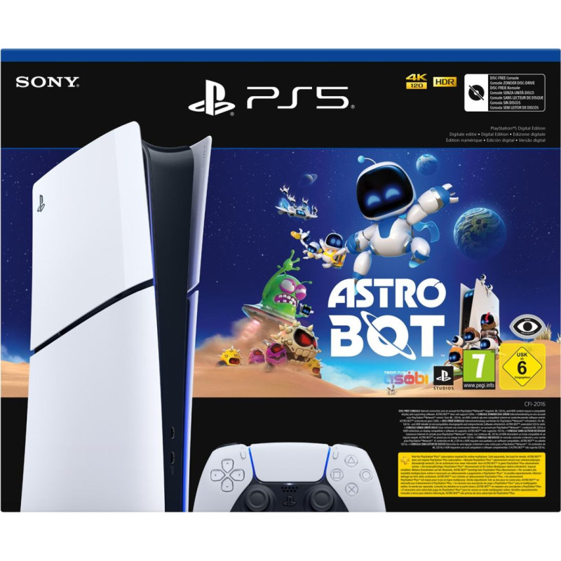 Sony playstation 5 slim digital 1tb + astro bot