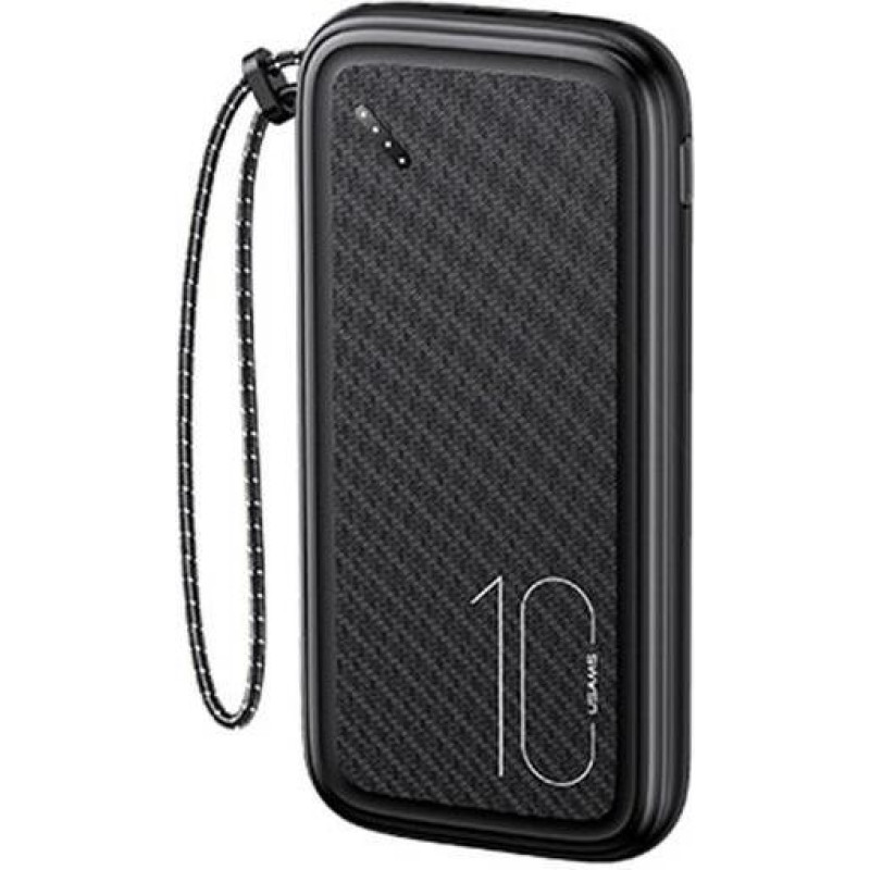 Usams Powerbank pb56 10000mah 2xusb czarny