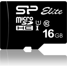 Silicon Power Karta pamięci silicon power microsdhc elite 16gb cl10 uhs-1 (u1) + adapter microsd-sd (sp016gbsthbu1v10sp)