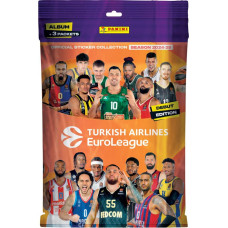 Panini Euroleague 2025: Starter Pack Album plus 15 Stickers (3 packs of 5 stickers)