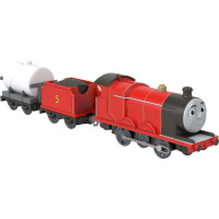 Mattel Fisher-Price Thomas & Friends: Motorized Trains - Classic James with 2 Wagons Train (JFV74)