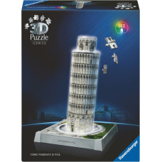 Ravensburger 3D Puzzle: 3D Iconics - Πίζα Night Edition (216pcs) (12008028)