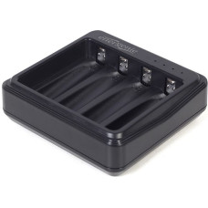 Gembird Ładowarka usb do akumulatorów aa/aaa, czarna