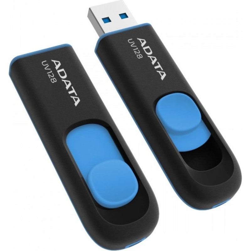 Adata Pendrive uv128 128gb usb 3.2 czarno-niebieski