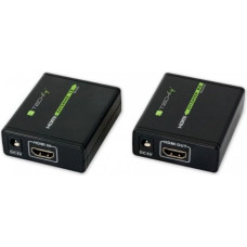 Techly Extender hdmi po skrętce cat.6/6a/7, do 60m, fullhd 3d, czarny