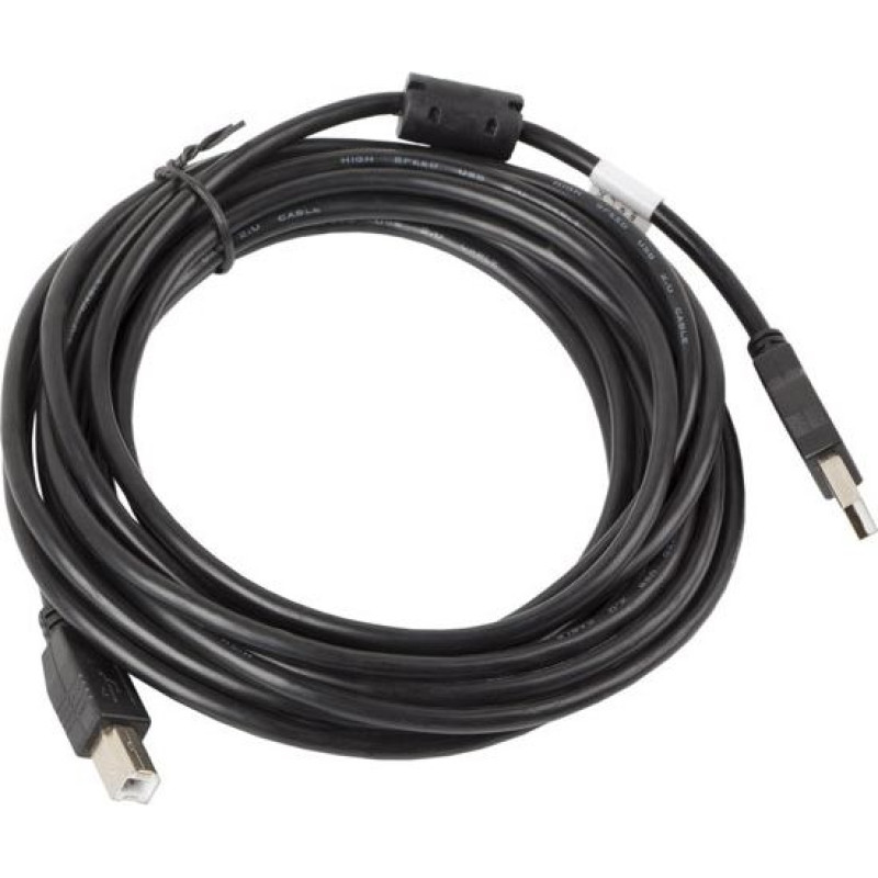 Lanberg Kabel usb 2.0 am-bm 5m ferryt czarny