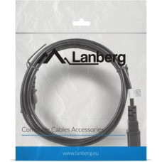 Lanberg Przedłużacz kabla zasilającego iec 320 c13 - c14 vde 1.8m czarny