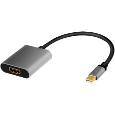 Logilink Adapter mdp do hdmi  4k 60hz, aluminium 0.15m