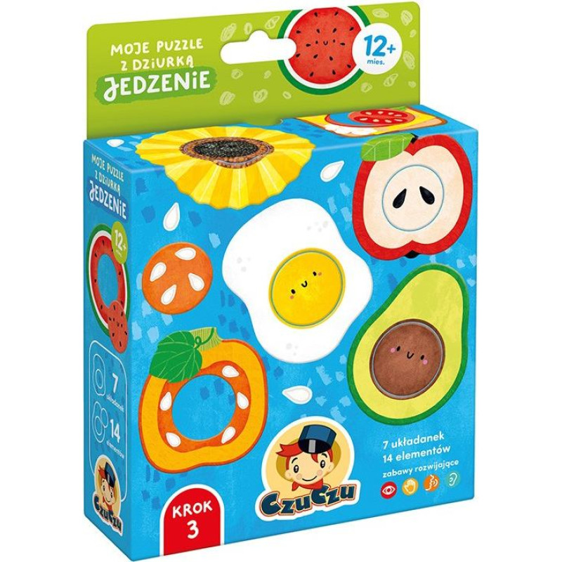 Czuczu Układanka moje puzzle z dziurką - jedzenie