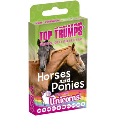 Winning Moves Gra karciana top trumps konie, kucyki i jednorożce