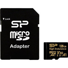 Silicon Power Karta pamięci microsdxc high endurance 128gb v30 uhs-1 u3 a1 24/7 + adapter microsd-sd