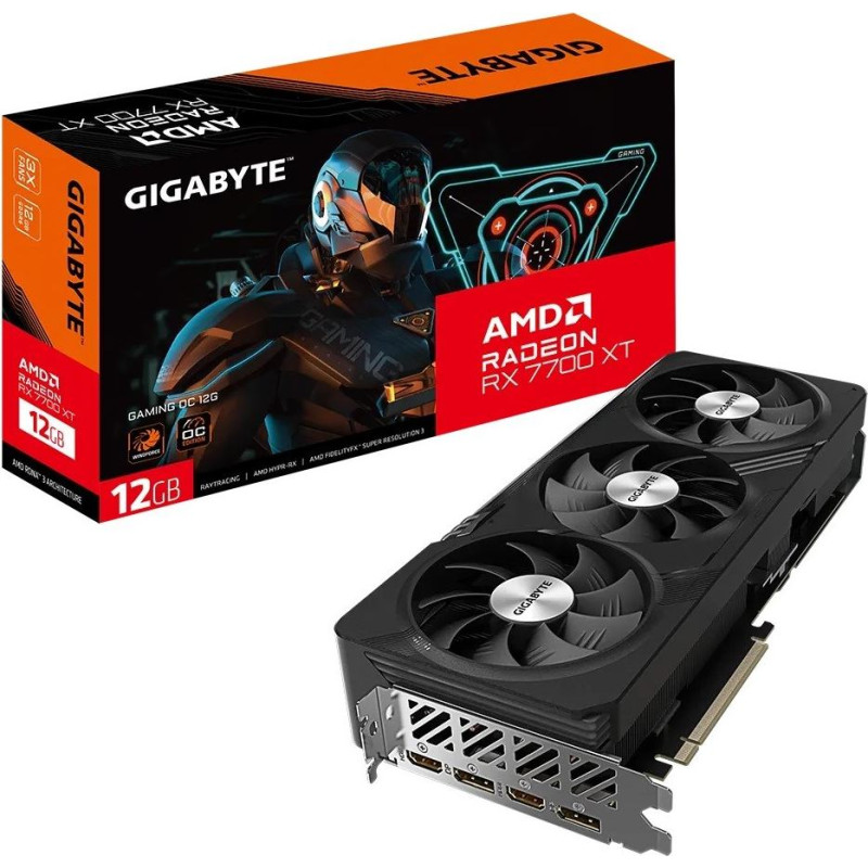 Gigabyte Karta graficzna radeon rx 7700 xt gaming oc 12g gndr6 192bit 2dp/2hdmi