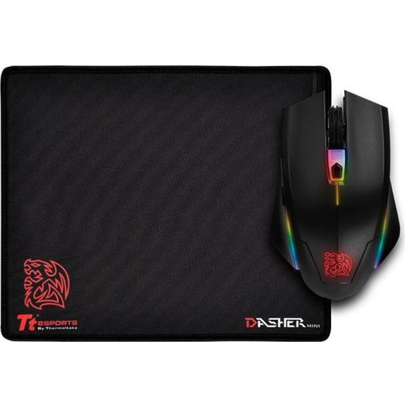 Thermaltake Myszka + podkładka tt esports talon elite rgb gaming gear combo