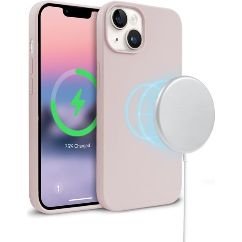 Crong Etui color cover magnetic iphone 14 / iphone 13 magsafe piaskowy róż