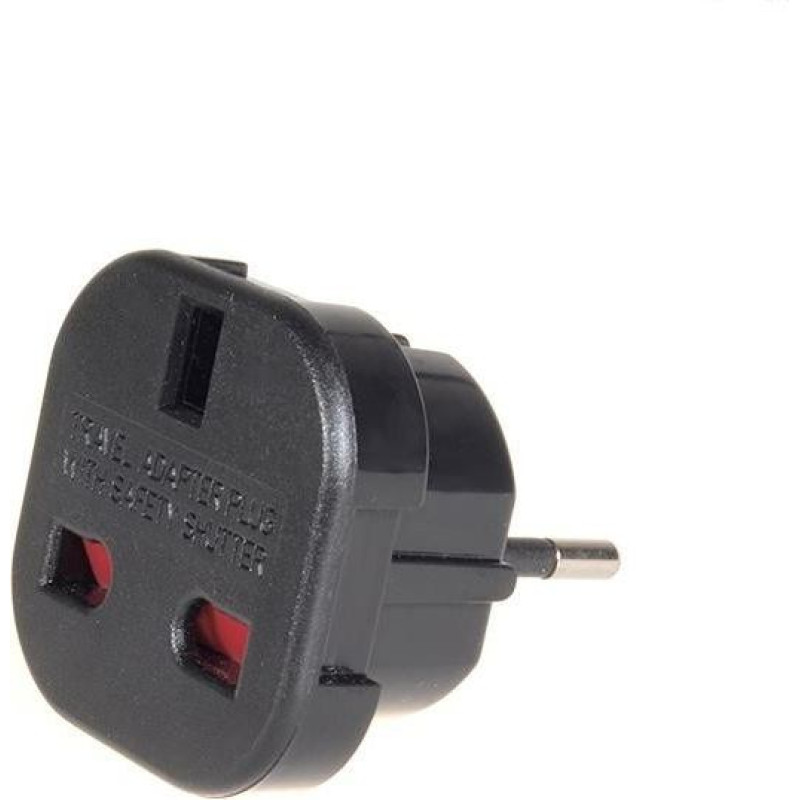 Maclean Przejściówka adapter eu na uk mce72 czarna