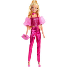 Mattel Barbie: Deluxe Style - Metallic Pink Set with Blonde Hair Doll (JFP40)