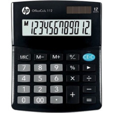 Hewlett-Packard Hp kalkulator biurowy hp oc 112/int bx, 12-cyfr. wyświetlacz, 125x101x33mm, czarny