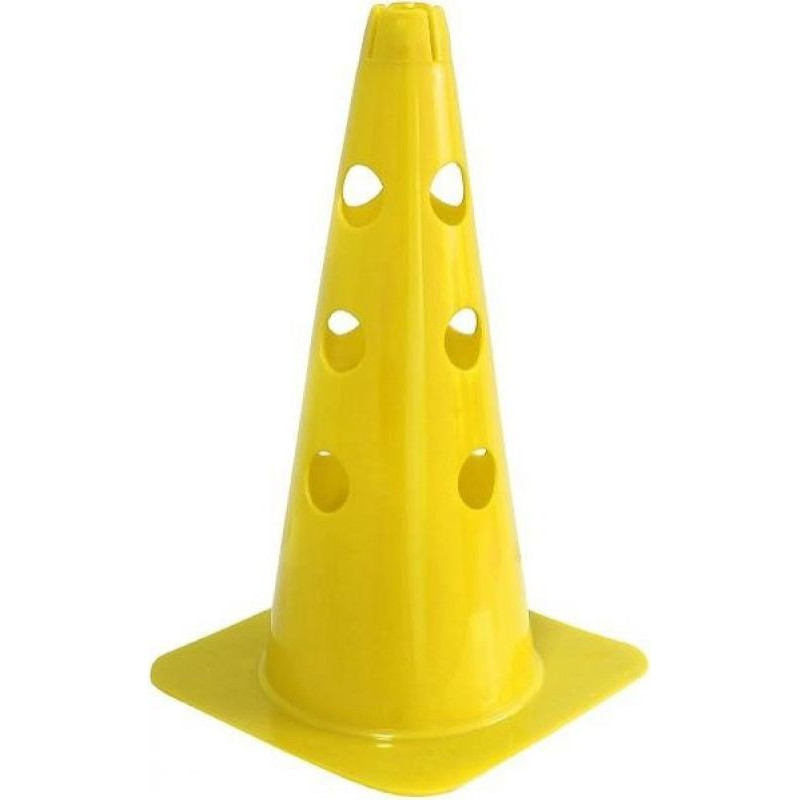 Cone with holes 37.5 cm yellow (37,5 cm)