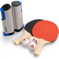 Meteor Rollnet ping pong set 2 rackets 3 balls 15042