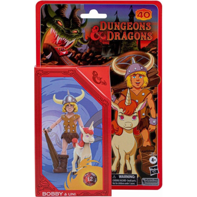 Hasbro Fans - Dungeons  Dragons Retro Collection: Bobby  Uni Action Figures (15cm) (Excl.) (F4877)