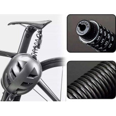 Rockbros Zapięcie rowerowe rockbros t609 na szyfr 1,5m - czarne