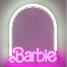 Paladone Products Paladone: Barbie - Wall Mountable LED Neon Mirror (PP14619BRVN)