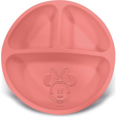 Stor : Minnie Mouse - Toddler Divided Silicone Plate  (12235)