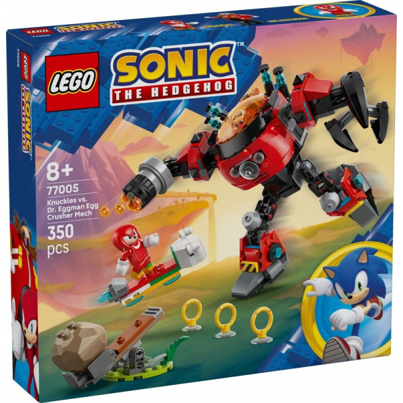 Lego ® Sonic: Knuckles Vs. Dr. Eggman Egg Crusher Mech (77005)