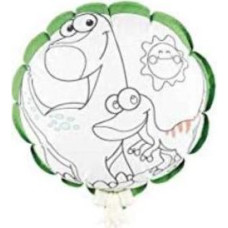 Iden Logistikcenter GmbH 10051146 Pop-Up Balloon Set Dinosaur Painting Your Own - Toy - rotaļlieta