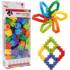 Askato Klocki małych geniuszy Śrubki 65 elementów