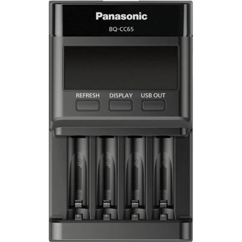 Panasonic Ładowarka do akumulatorków ni-mh panasonic eneloop bq-cc65 eko