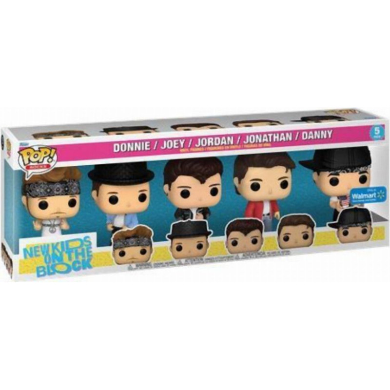 Funko Pop! 5-Pack Rocks: New Kids on the Block - Donnie/Joey/Jordan/Jonathan/Danny (Special Edition) Vinyl Figures