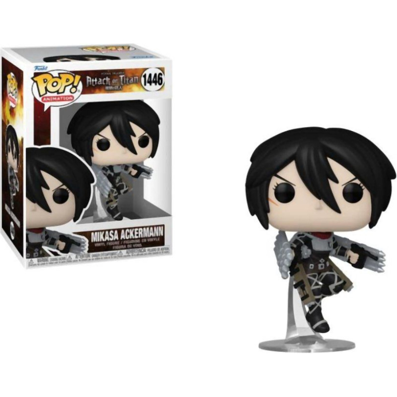 Funko Pop! Animation: Attack on Titan S5 - Mikasa Ackermann (Metallic) (Special Edition) #1446 Vinyl Figure