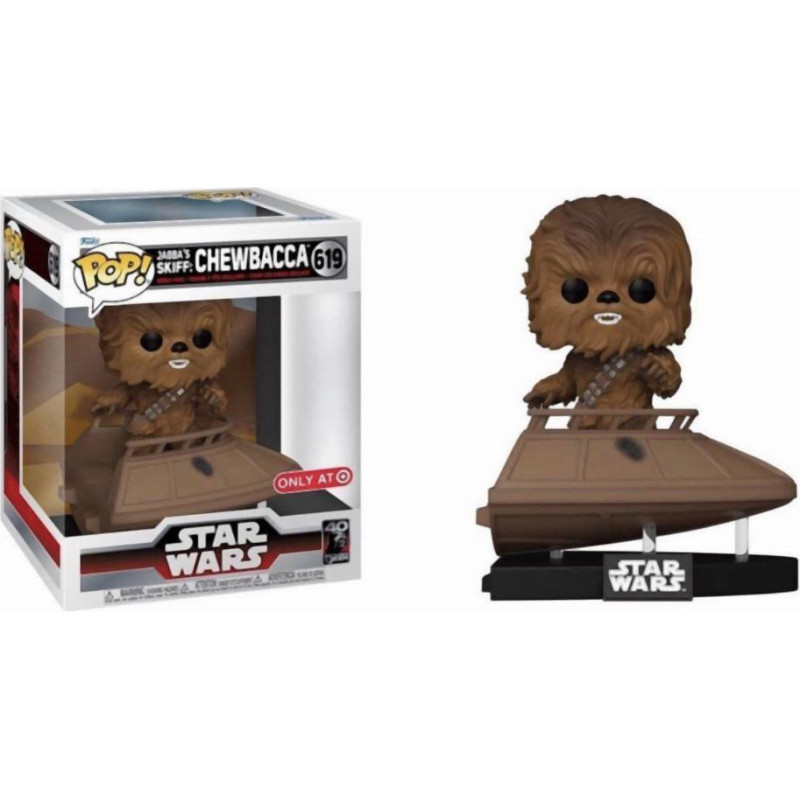 Funko Pop! Deluxe Disney: Star Wars Return of The Jedi: Jabbas Skiff: Chewbacca (Special Edition) #619 Bobble-Head Vinyl Figure