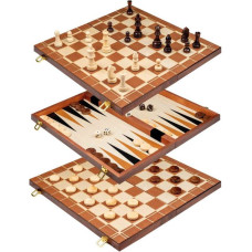 Philos Chess Backgammon Checkers Set, field 45 mm šahs nardi dambrete