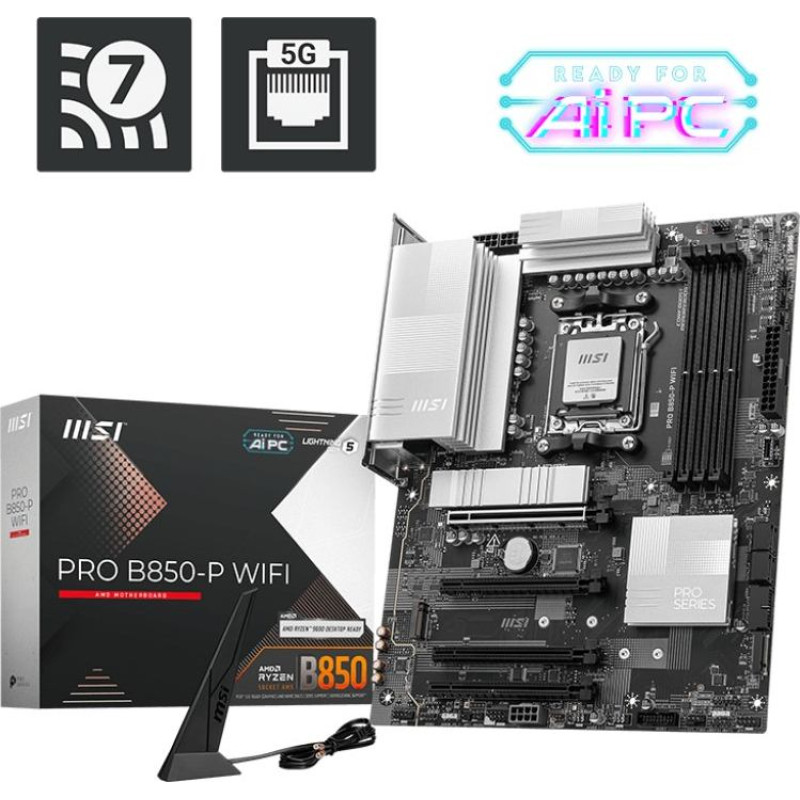 MSI Płyta główna pro b850-p wifi am5 4dd r5 atx
