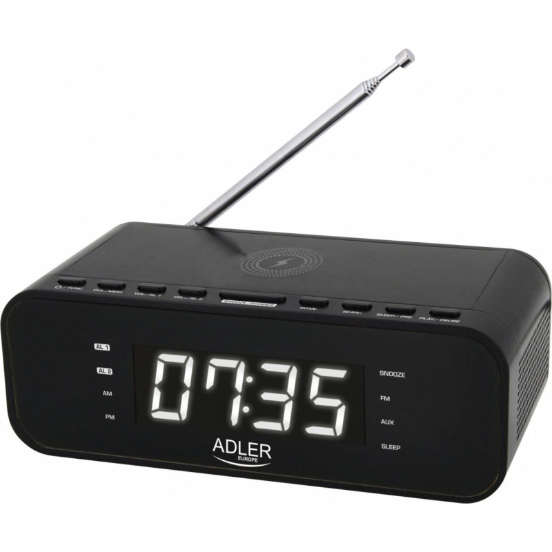 Adler Radiobudzik ad 1192b czarny