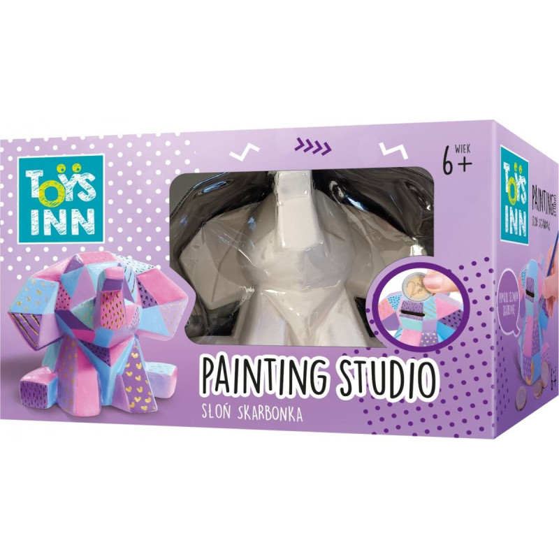 Stnux Figurka do pomalowania słonik skarbonka