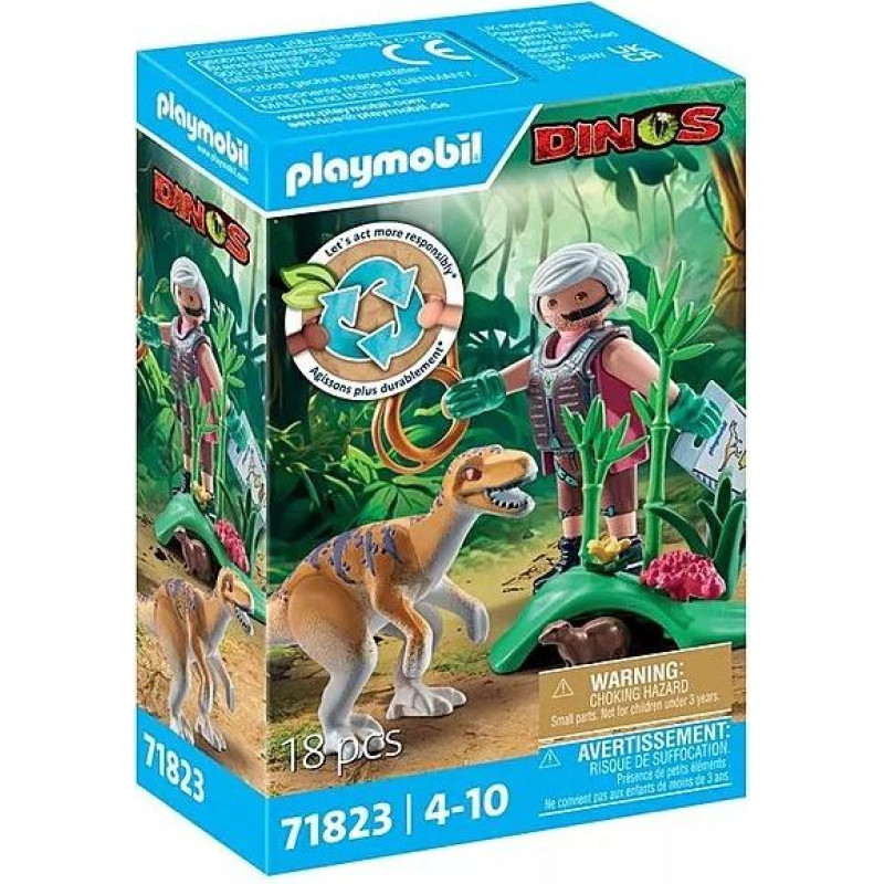 Playmobil Zestaw z figurkami dinos 71823 welociraptor