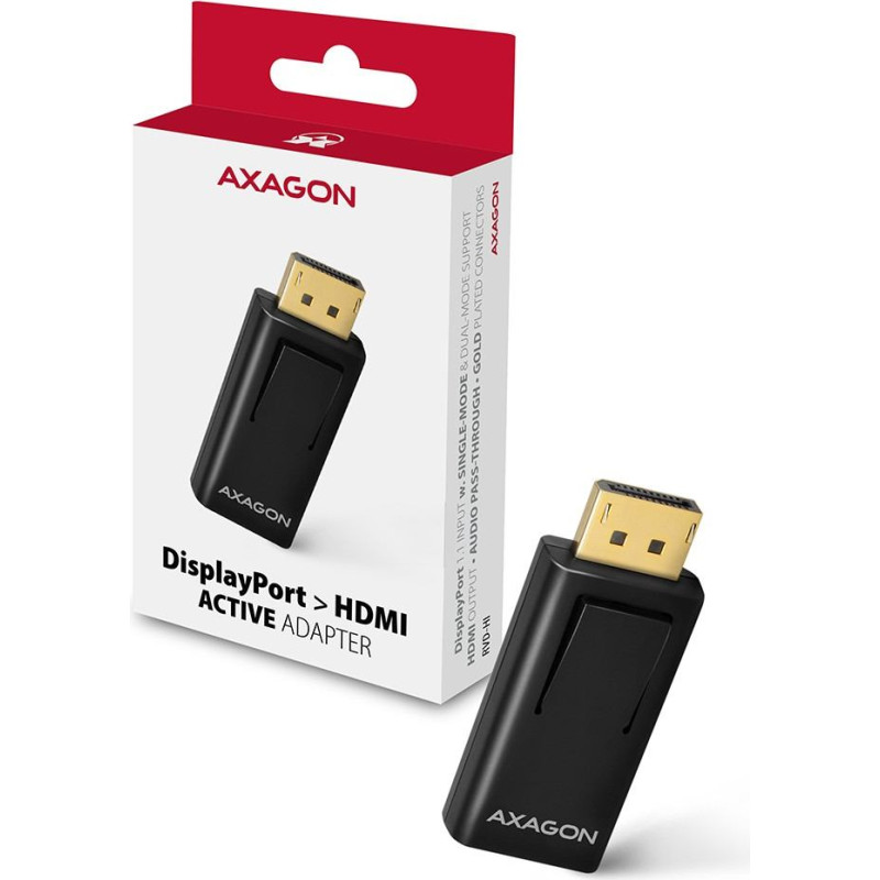 Axagon Rvd-hi adapter aktywny displayport -> hdmi fullhd