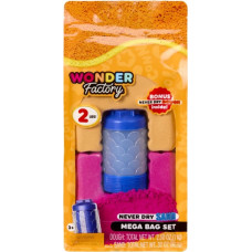 MGA Piasek kinetyczny wonder factory never dry sand bag, pomarańczowy, czerwony